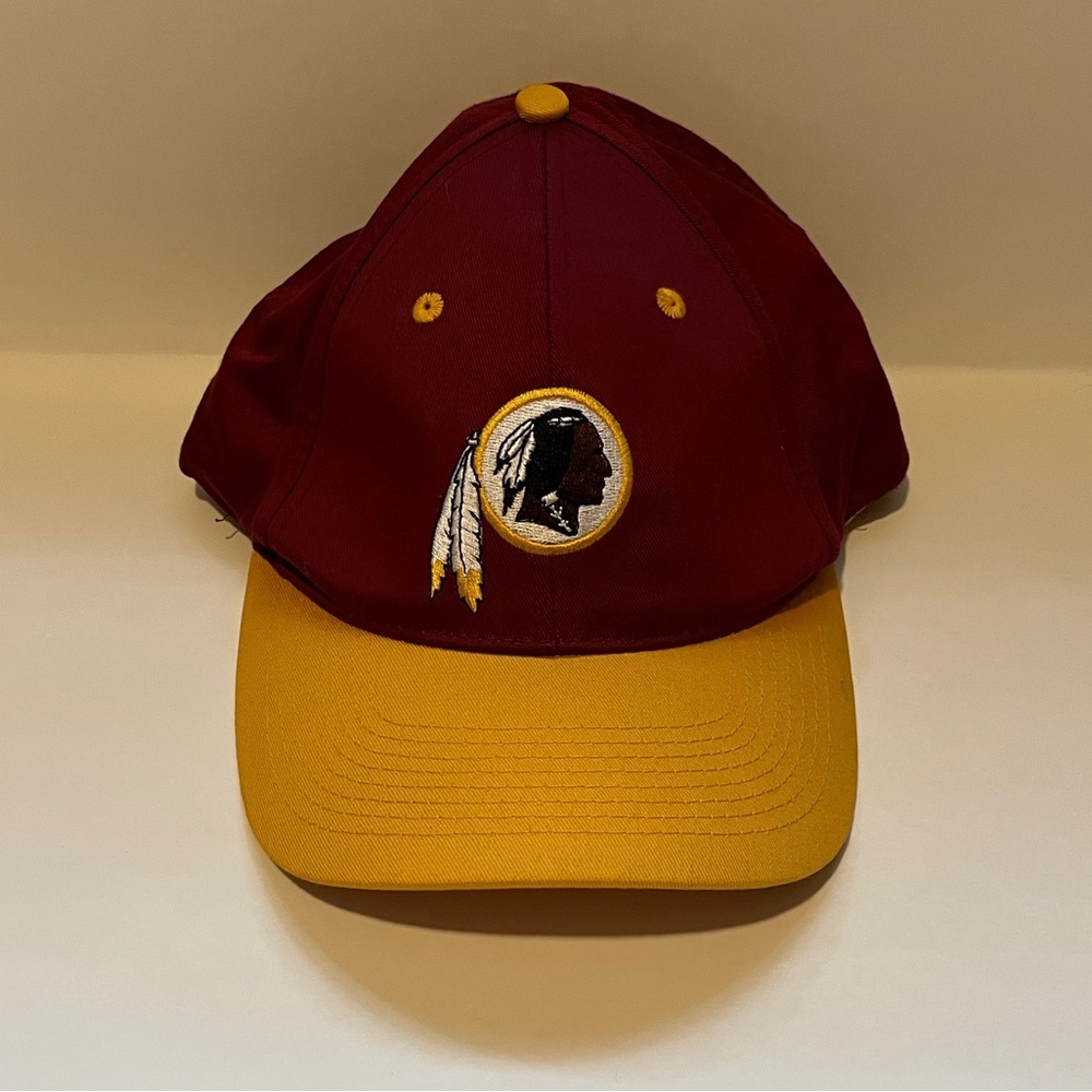 Vintage Washington Redskins Snapback Baseball Hat Maroon Gold